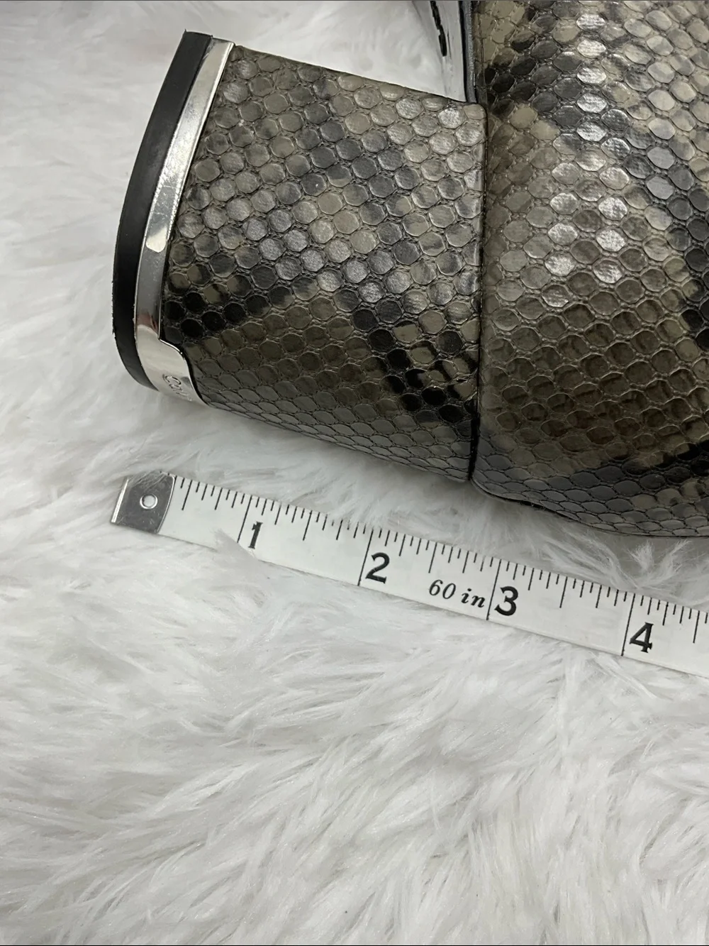 Calvin Klein Boots Size 10 Snakeskin Pattern Ankle Boots Never Worn